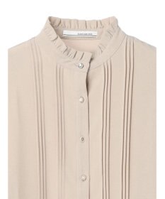 Green Parks ・ＥＬＥＮＣＡＲＥ　ＤＵＥ　イロイロ釦ピンタックブラウス