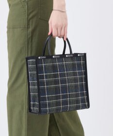 LeSportsac WOVEN MED DRAWST TOTE/マルチメッシュノワール
