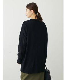 Green Parks もちやわ　Ｖネックミディ丈ニットカーディガン