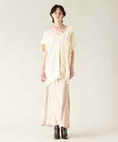 GRACE CONTINENTAL クラッシュニットトップ