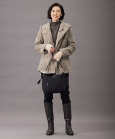 J.PRESS LADIES S ニードルパンチ ハイネック カットソー