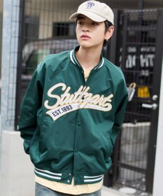 WEGO 【ユニセックス着用ITEM】2WAYフードワッペンスタジャン