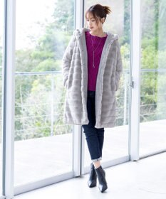 Tiaclasse 【2WAY】エコファーキルティングリバーシブルコート