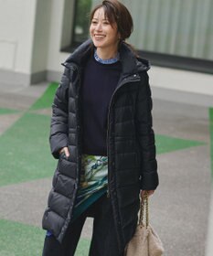 23区 【VERY掲載/新色追加】シレータフタ ロング ダウンコート ネイビー系