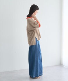 YECCA VECCA 配色ワイドポロニット