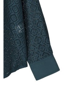 earth music&ecology レースバンドカラーシャツ