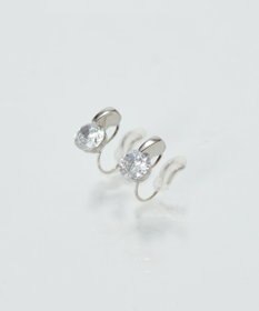 Phoebe 【痛くないシリーズ/金属アレルギー対応】スターリスビジューライトフィットイヤリング　シルバー