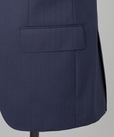 GOTAIRIKU シワになりにくい【御幸毛織/みゆきけおり】DRY SPINNER(ドライスピナー)スーツ（ネイビーストライプ）