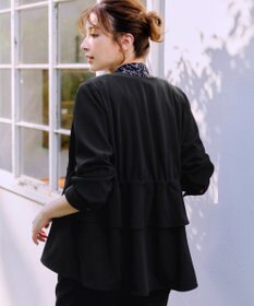 Tiaclasse L 【洗える】バックドロストフリルブルゾン