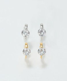 Phoebe 【痛くないシリーズ/金属アレルギー対応】スターリスビジューライトフィットイヤリング　シルバー