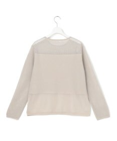 ICB L パネルパターンメッシュ ニットプルオーバー
