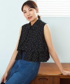 組曲 【入江未悠さんコラボ】ギャザーライトデシンティアード ブラウス