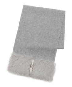 MOONBAT 【WEB限定】FURLA ウール100％×ベルト付きファーマフラー