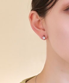 Phoebe 【痛くないシリーズ/金属アレルギー対応】スターリスビジューライトフィットイヤリング　シルバー
