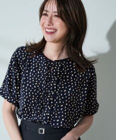 ANY SIS ジョーゼットフロントタック プルオーバー