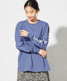 SHARE PARK LADIES 【UNISEX】吸水速乾 ショルダーロゴロングスリーブTシャツ（S・Mサイズ）