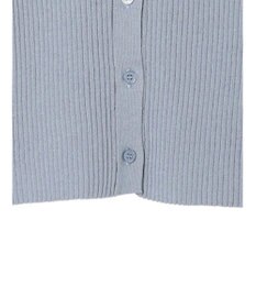 earth music&ecology リブコンパクトカーディガン