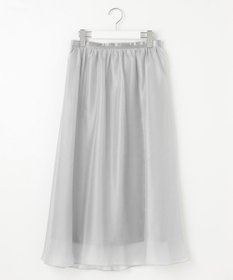 Feroux 【洗える】シアーギャザーフレア スカート