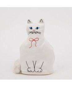 UNBILLION カシュカシュ cachecache / ネコ刺繍自立ポーチ