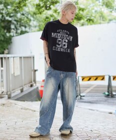 WEGO 【ユニセックス着用ITEM】バイカラーロゴT（SS）
