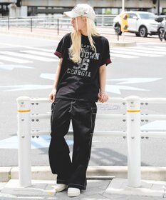 WEGO 【ユニセックス着用ITEM】バイカラーロゴT（SS）