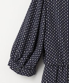 23区 L 【洗える】バックサテンアムンゼンレーユルダイヤプリント ワンピース