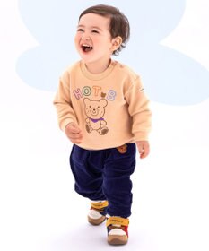 MIKI HOUSE HOT BISCUITS 【80-110cm】【NEW Color Series】裏毛パイル素材 トレーナー