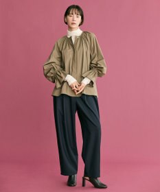 #Newans 【洗濯機可】フルギャザーブラウス