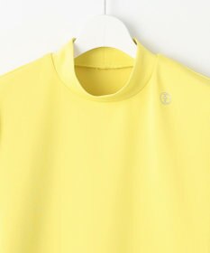 23区GOLF 【WOMEN】シアーラメ袖デザイン ライトダンボールモックネック