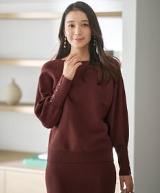 ANY SIS 【洗える・セットアップ可】アンチピリングドルマン畔 ニット