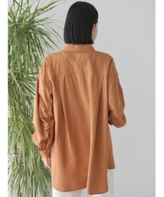 AMERICAN HOLIC 接触冷感Ｗポケット袖タックシャツチュニック