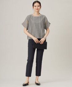 自由区 L 【接触冷感・UVカット・吸水速乾・洗える】シェルタリングテーパード パンツ