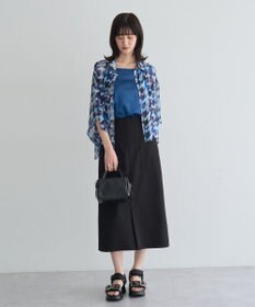 YECCA VECCA [2SET]キャミ付きシアージオメ柄シャツ