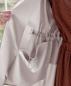 Tiaclasse L 【洗える】バックドロストフリルブルゾン