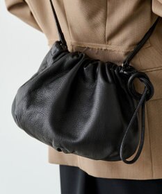 russet レザー巾着4WAYショルダーバッグ(CE-1454)