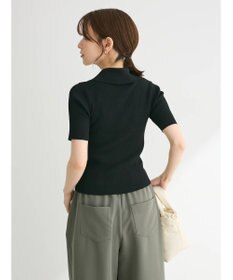 Green Parks ５分袖衿付きＺｉｐプルオーバー