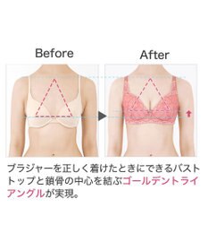 BRADELIS New York 【BRADELIS New York】ジャスミンステップ1ブラ23A2 幅広ワイヤーでしっかりお肉を集めて谷間を作る補整ブラ