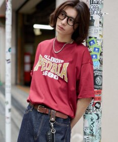 WEGO 【機能T】接触冷感アクセ付きグラフィックT