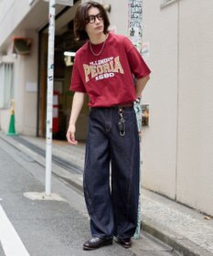 WEGO 【機能T】接触冷感アクセ付きグラフィックT