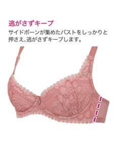 BRADELIS New York 【BRADELIS New York】ジャスミンステップ1ブラ23A2 幅広ワイヤーでしっかりお肉を集めて谷間を作る補整ブラ