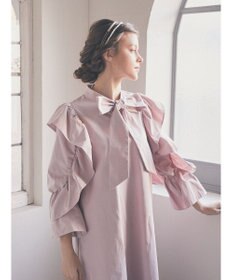 Maison de FLEUR ラッフルボウタイワンピース