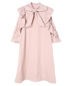 Maison de FLEUR ラッフルボウタイワンピース