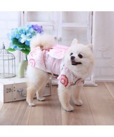 PET PARADISE ペットパラダイス 菊柄 浴衣 桃 小型犬