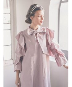 Maison de FLEUR ラッフルボウタイワンピース