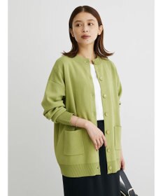 Green Parks ミドル丈モックネックカーディガン