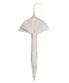 MOONBAT 【雑誌掲載 美人百花6月号】ランバン オン ブルー 晴雨兼用日傘 長傘 フレアフリル＆チャーム 遮光 遮熱 UV