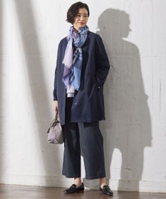 J.PRESS LADIES S 【洗える】セルロースシャンブレー ワイド パンツ