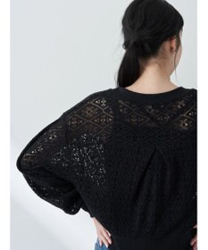 earth music&ecology ラッセルレースカーディガン