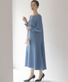 組曲 L ラメジャカード ボートネックワンピース