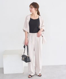 earth music&ecology 【セットアップ対応】リネンライクリラックスパンツ